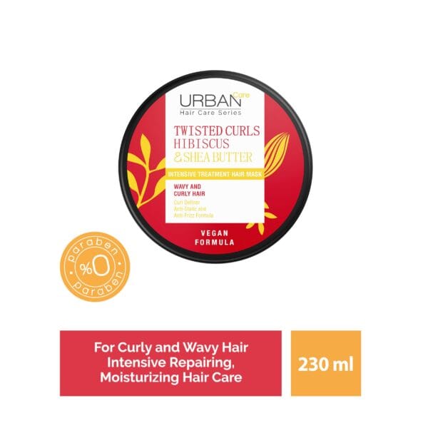 Twisted curls hibiscus & shea butter intensive teatment hair mask