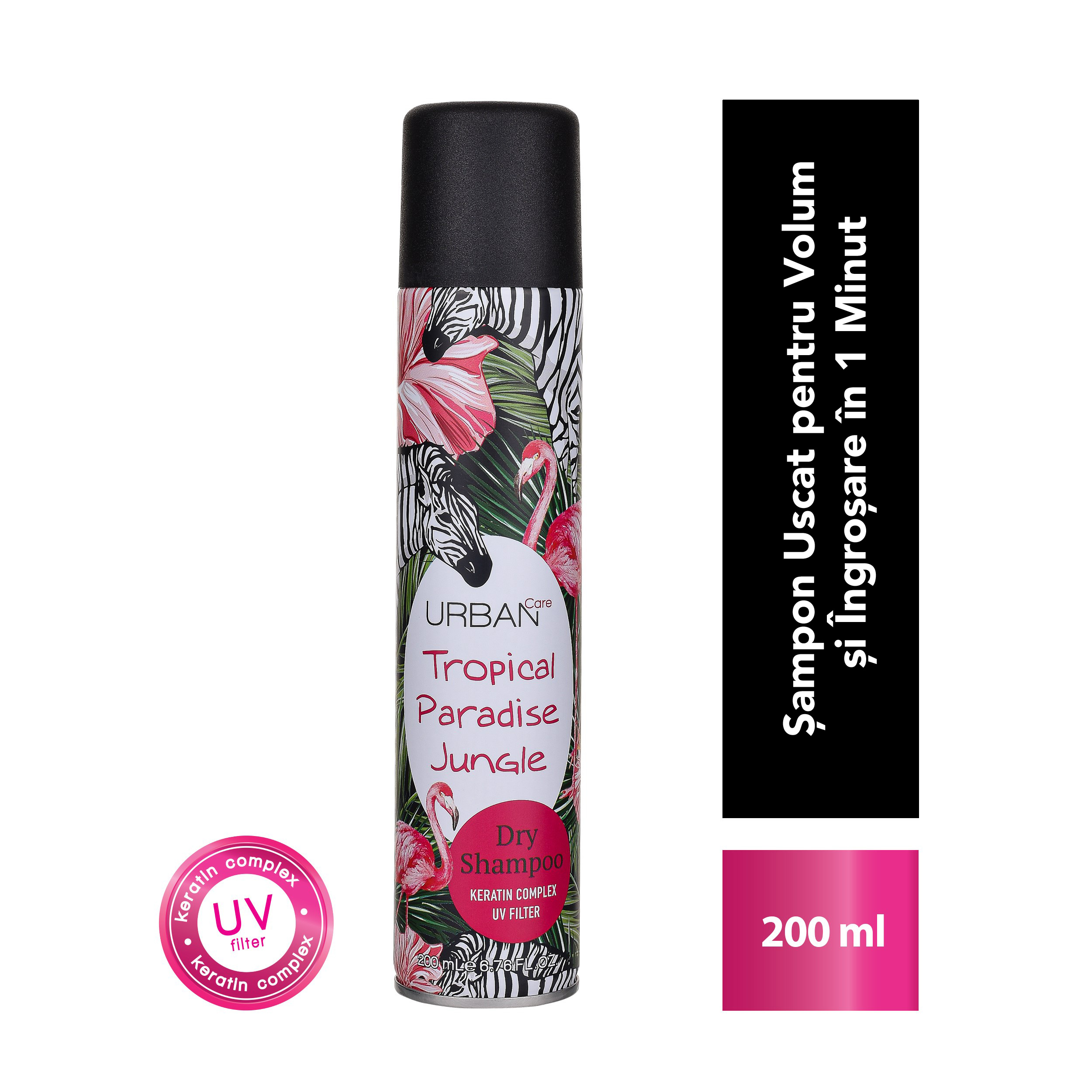 Șampon uscat invizibil cu filtru UV, fără urme albe Tropical Paradise Jungle