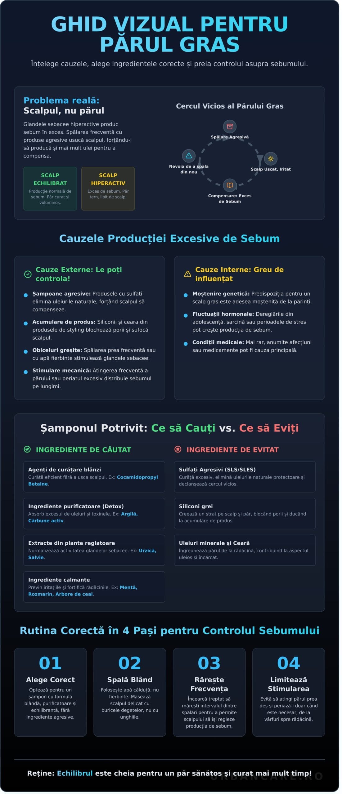 Șampon pentru Păr Gras: Ghidul Complet pentru un Păr Curat mai Mult Timp