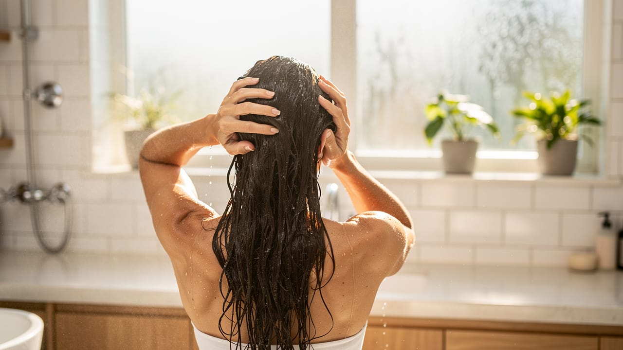 Rutină zilnică de spălare și îngrijire a părului